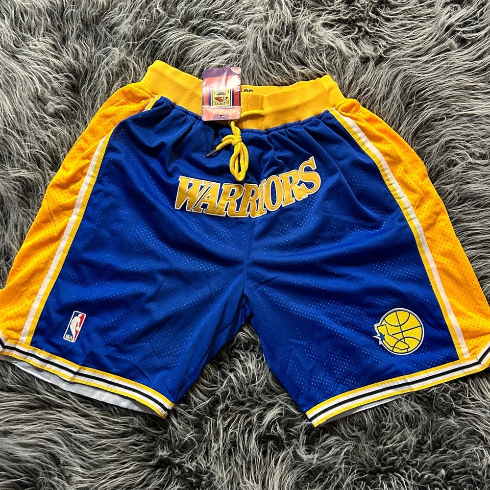 Golden State Warriors Blue Shorts Size XL